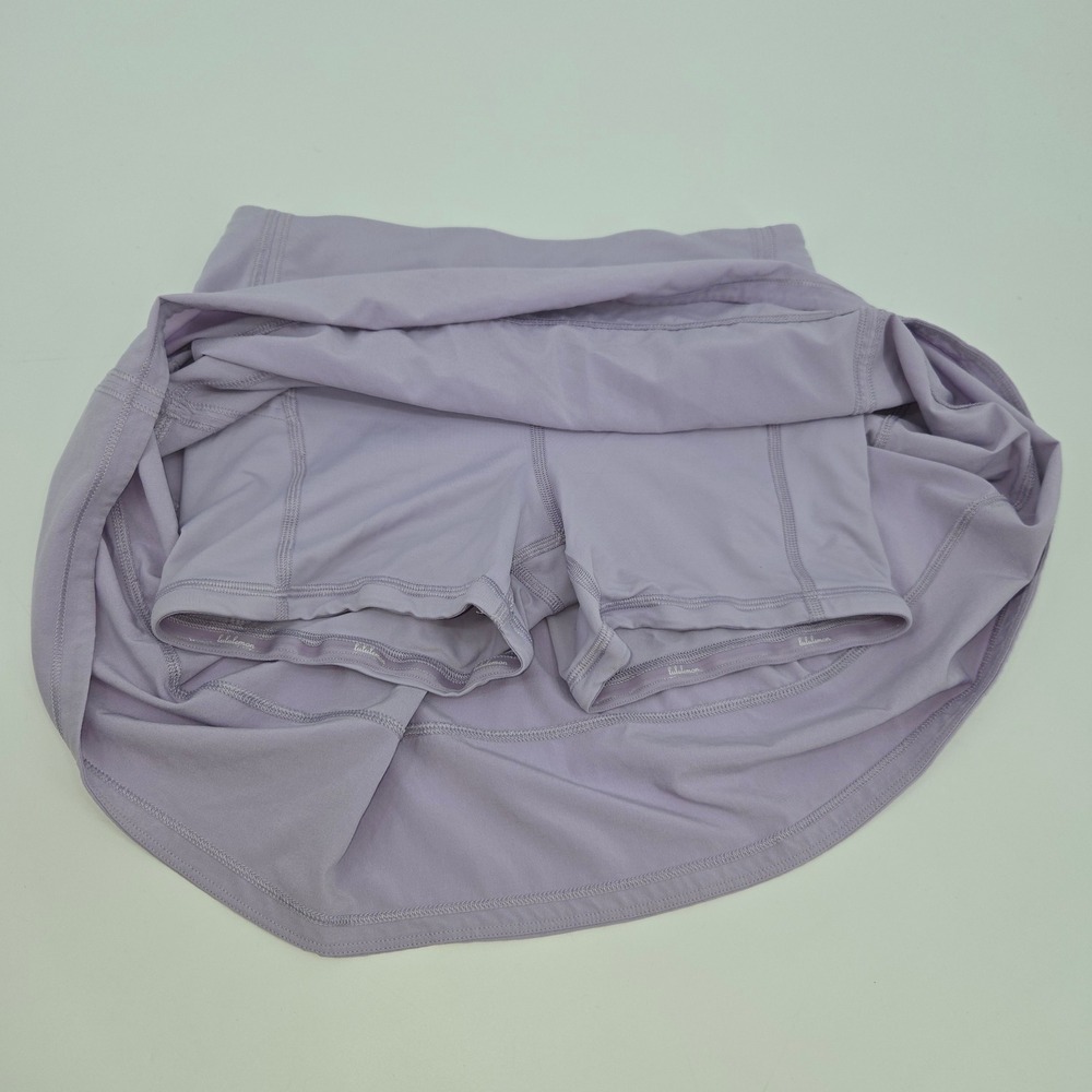 Lululemon Pace Rival Skirt Skort Size 2 Purple Pleated Tennis Golf Lilac Smoke - Picture 5 of 11